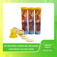 FOVI-C - Bổ sung vitamin C và một số vitamin khác cho cơ thể. Giúp bồi bổ cơ thể, hỗ trợ tăng cường sức đề kháng, giúp nâng cao sức khỏe