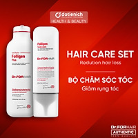 Bộ Dầu Gội - Xả Giảm Rụng Tóc Dr.FORHAIR Dưỡng Tóc Gãy Rụng Folligen Plus - Scalp Pack
