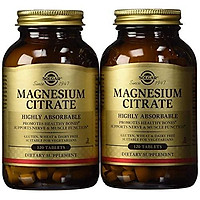 Solgar - Magnesium Citrate, 120 Tablets, Supports Nerve and Muscle Function - 2 Pack