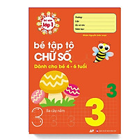 Sách - Bé Tập Tô Chữ Số Dành Cho Bé 4 - 6 Tuổi