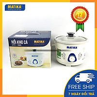 Nồi kho cá nấu cháo - Nồi nấu chậm Matika MTK-9125 - Hàng chính hãng