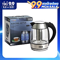 Ấm siêu tốc thuỷ tinh 1,8lit Lebenlang LBE2819 (hàng chính hãng)