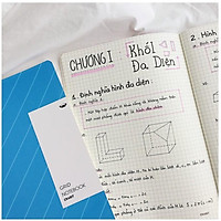 Combo 3 Vở Kẻ Ô Vuông - Grid Notebook - Xanh Biển ((183x260mm)