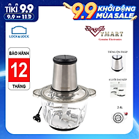 Máy Xay Thịt Cao Cấp Lock&Lock Meat Chopper EJM186SLV - 2,4L - Hàng Chính Hãng (Model 2021)