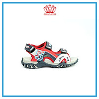 Dép Quai Hậu Cho Bé Trai Đi Học Thời Trang Cao Cấp Crown Space UK Active Sandal CRUK523 Da Nhẹ Êm Thoáng Khí Thấm Hút Mồ Hôi Cho Trẻ Size từ 26-35/2-14 Tuổi