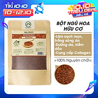 Bột Hạt Ngũ Hoa hữu cơ UMIHOME (35g) nguyên chất, mặt nạ bột đắp mặt dưỡng trắng da ngăn ngừa mụn thâm nám hiệu quả tại nhà