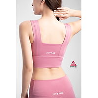 Áo bra nữ thể thao Fitme Delta 2 dây nâng ngực hỗ trợ cho gym và yoga, chất liệu thun cao cấp thoáng khí