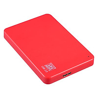 2.5inch Portable External Hard Drive USB 3.0 HDD High Transmitting speed/ Plug and Play/ for PC/Laptop/Desktop Red 500GB