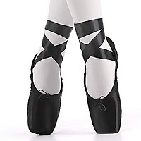 Ballet Shoes Professional Dance Shoes Adult Pointe Slippers Lace Up 34-43 Red 34