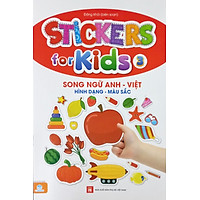Stickers for kids 3 - song ngữ anh việt hình dạng màu sắc