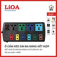 Ổ Cắm Điện LIOA 10 ổ dây 3m(4D6S32) & 5m (4D6S52)
