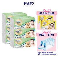 Combo 6 gói Paseo Baby khăn giấy thếp 130 tờ 3 lớp