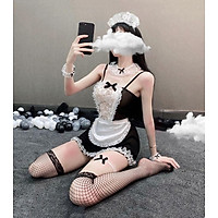 Váy ngủ cosplay hầu gái yếm ren xinh xắn