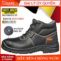 Giày bảo hộ lao động nam Jogger Bestboy2 S3 da bò, chống thấm nước, chống đinh, trơn trượt - Giày công trình, nhà máy