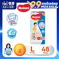 Tã Quần Huggies Dry Gói Đại L48 (48 Miếng) - Bao Bì Mới
