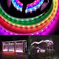 WS2811 5050 RGB LED Strip Light Waterproof Individually Addressable DC 12 V