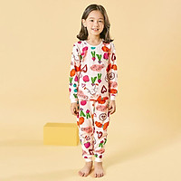Bộ đồ dài tay mặc nhà cotton giấy cho bé gái U1011 - Unifriend Hàn Quốc, Cotton Organic