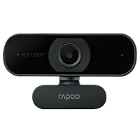 Webcam HD 1080P Micro Khử Ồn Kép Góc Rộng 80 Độ RAPOO XW180 - Hàng Chính Hãng
