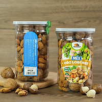 Mix 3 Hạt Dinh Dưỡng Smile Nuts Hộp 400g | Gồm Quả Óc Chó - Hạt Macca - Hạt Hạnh Nhân rang bơ