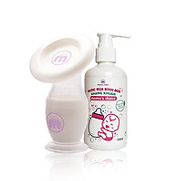 Combo Cốc Hứng Sữa Silicone Và Nước Rửa Bình Sữa Kháng Khuẩn Mama's Choice