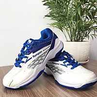 Giày bóng chuyền nam nữ Kumpoo KH-E13 màu trắng xanh