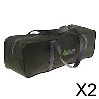 2xOutdoor Travel Duffel Bag Camping Equipment Zipper Storage Bag army green M