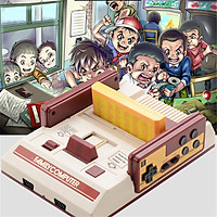 Classic Nostalgic 8 bit Video Games Console Player with 2 Joystick + 500 IN 1 Game Card Game Player to TV