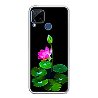 Ốp lưng dẻo cho điện thoại Realme C15 - 0296 LOTUS02 - Hàng Chính Hãng
