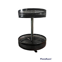 kệ gia vị xoay , kệ đựng gia vị vuông tròn xoay 360 độ bằng thép sơn tĩnh điện 2 tầng 3 tầng chắc chắn bện đẹp tiện ích