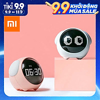 Youpin Xiaomi Đồng hồ báo thức Pixel biểu hiện dễ thương, Đèn Led kỹ thuật số đa chức năng, Đèn điều khiển bằng giọng nói, Đồng hồ nhiệt kế đầu giường Trang chủ