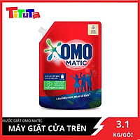 Túi Nước Giặt Omo Matic Cho Máy Giặt Cửa Trên Xoáy Bay Vết Bẩn Sạch Bẩn Khử Mùi Toàn Diện 3.1Kg
