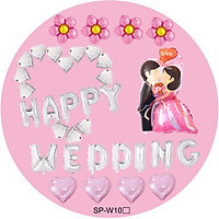 Set bóng cưới happy wedding