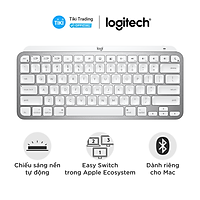 Bàn phím không dây Bluetooth Logitech MX Keys Mini - Nhỏ gọn, Sạc USB-C, Phím tắt thông minh - Hàng Chính Hãng