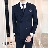 Bộ Vest Nam 6 Cúc, Suit Nam 6 Cúc ( Vải Xịn 2 Lớp )