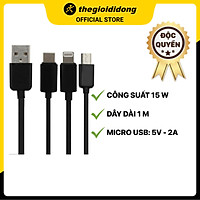 Cáp 3 đầu Light-ning Type-C Micro 1 m AVA AP03-1000 - Hàng chính hãng