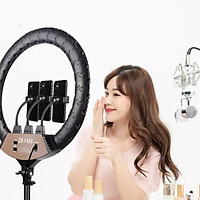 Đèn led LiveStream 54cm ZB-F488 - có remote - 3 kẹp ĐT - 3 chế độ - Có túi đựng - Đèn Led livestream, chụp ảnh, trang điểm, phun săm, spa - led ring light