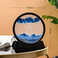 Tranh cát chuyển động 3D hình tròn, tranh cát chảy, tranh cát lún trang trí nhà cửa đẹp