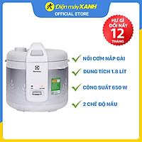 Nồi Cơm Điện Electrolux ERC3305 - 1.8L (Trắng Xám) - Hàng chính hãng