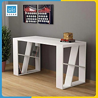 Bàn Làm Việc Hiện Đại SIB Decor Với 2 Chân Cách Điệu, Mặt Bàn Dày 25mm Chắc Chắn Cho Văn Phòng, Góc Làm Việc Tại Nhà