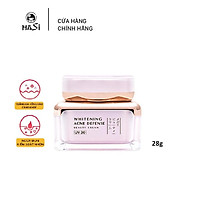 KEM DƯỠNG THẢO DƯỢC TRẮNG DA, MỜ THÂM VÀ NGĂN NGỪA MỤN UV30 - HASI MEGAMI WHITENING ACNE DEFENSE BEAUTY CREAM