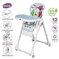 Ghế ngồi ăn dặm điều chỉnh độ cao, điều chỉnh ngả lưng có bánh xe Mastela 1015 cho bé 6 tháng đến 5 tuổi chuẩn ASTM Mỹ