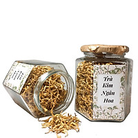 Trà Kim Ngân Hoa sấy lạnh 50gr; Giúp kháng khuẩn, kháng viêm, kháng virus; Thanh nhiệt, giải độc, hết mụn nhọt, mẩn ngứa, hết sốt
