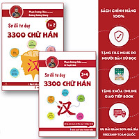 Sách - Combo Sơ Đồ Tư Duy 3300 Chữ Hán Tập 12 và Sơ Đồ Tư Duy 3300 Chữ Hán Tập 34 - Phạm Dương Châu - Kèm File Audio Chuẩn Giọng Bản Xứ