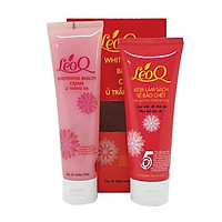 LEOQ BỘ CHĂM SÓC DA TOÀN THÂN 180G ( kem ủ trắng da giữ ẩm+kem làm sạch tế bào chết)