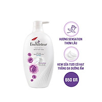Sữa tắm trắng và dưỡng ẩm có hạt Enchanteur Sensation gợi cảm tinh tế White Creamy Body Scrub 650gr