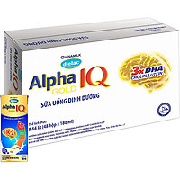 Thùng 48 Hộp Sữa Bột Pha Sẵn Vinamilk Dielac Alpha Gold IQ 180ml