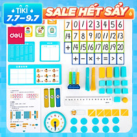 Bộ dụng cụ học toán cho bé Deli - Cùng bé tới trường - 74330 / 74331
