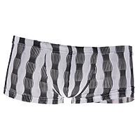 26-35inch Men's Sexy Open Pouch See Through Underwear Boxers Brief UnderUnderpants Gifts