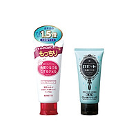 Bộ Sữa Rửa Mặt Làm Giảm Mụn Rosette Face Wash Pasta Acne Clear 120g và Tẩy Tế Bào Chết Dành Cho Da Khô Rosette Gommage Moist 180g