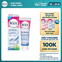 Kem tẩy lông cho da nhạy cảm Veet Silk Fresh 50g